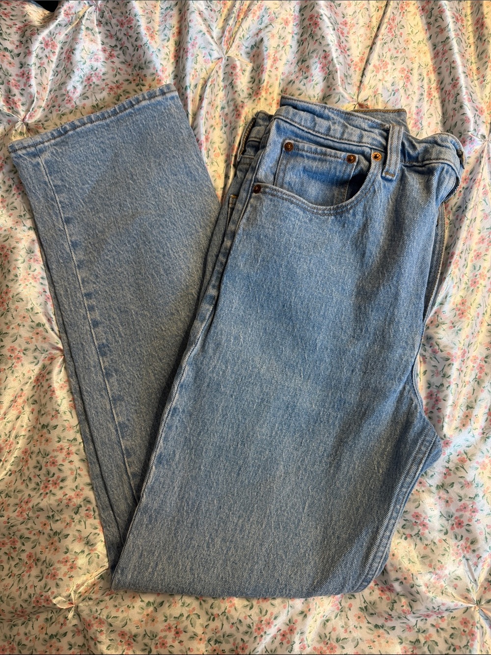 Abercrombie 90s Straight Ultra High-Rise Light Blue Women's Jeans